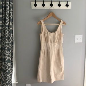 J Crew suiting cream sleeveless dress size 2